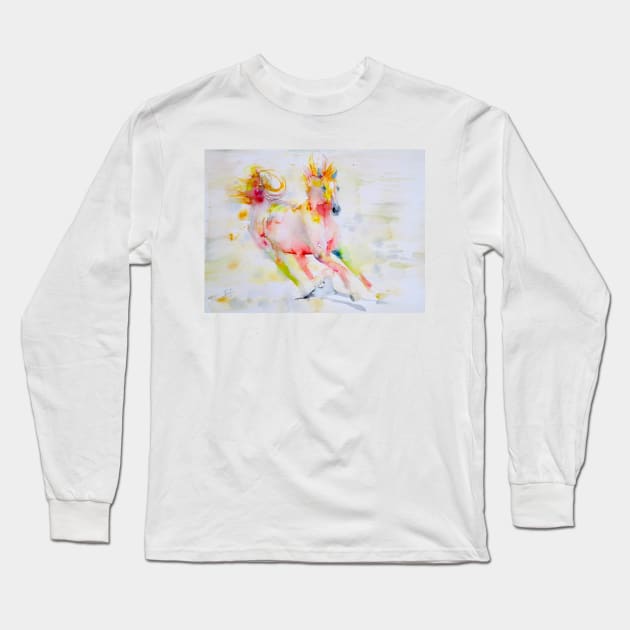 WATERCOLOR HORSE .5 Long Sleeve T-Shirt by lautir